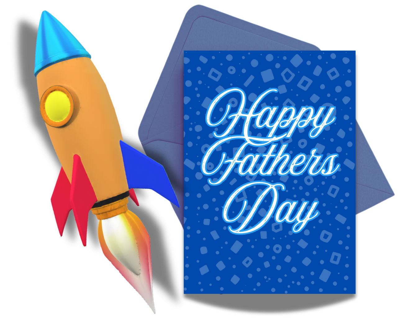 Father's Day rocket floating decoration