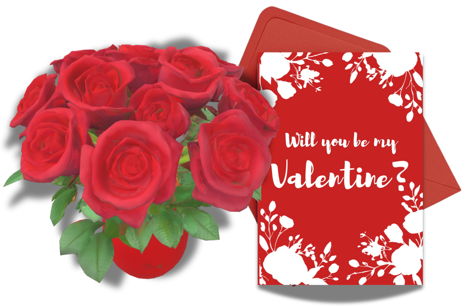Valentine's Day AR card example